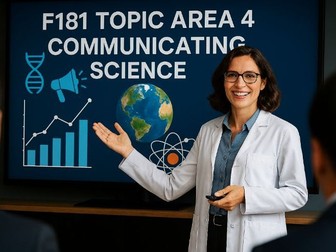 AAQ Applied Science F181 Science in Society: Topic Area 4  Communicating science
