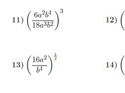 Powers of quotients worksheet (with solutions)