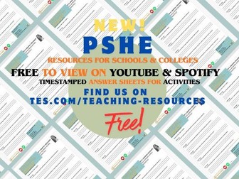 Remote Careers PSHE Podcast Worksheets