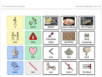 Rice crispy choosing board