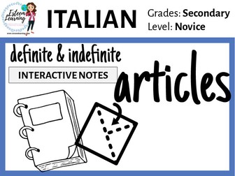 Italian Definite & Indefinite Articles