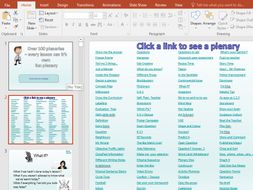 100 plus plenary ideas - ideal for inspiration, quick, fun plenaries or new teachers