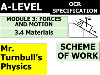 Materials Scheme of Work (OCR A-Level Physics)