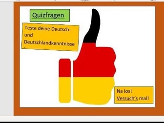 Quizfragen über Deutschland.