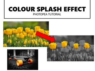 Colour splash photopea/photoshop resource