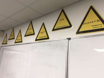 Maths Warning Signs Display