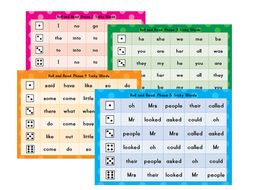 Roll and Read Tricky Words Phase 2 - 5 by emmavgriffin | Teaching Resources