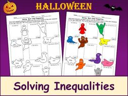 Solving Inequalities Halloween