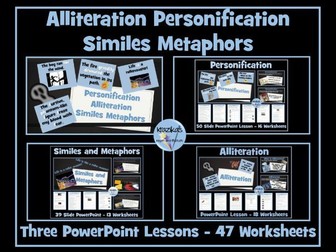 Personification, Alliteration, Similes and Metaphors