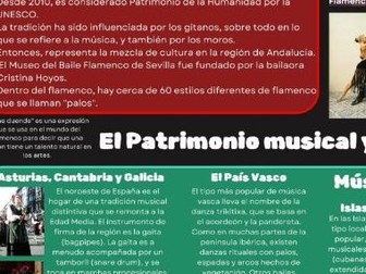 A Level Spanish Musical Heritage MindMap