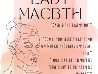 GCSE English Lit Macbeth Quote Posters