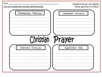 Can I explain how and why Christians pray? PowerPoint and Resources