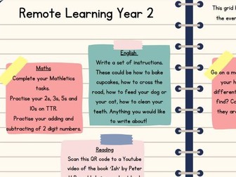 Remote Learning for Year 2