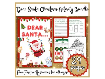 Christmas Activity pack with games, coloring, dot to dot and festive resources