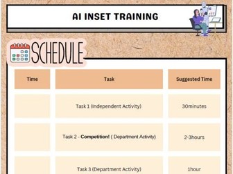 AI Inset / Staff Training CPD