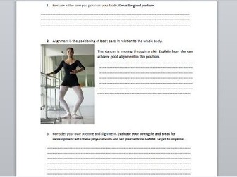 Posture and alignment worksheet