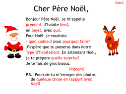 French Christmas- Lettre au Père Noël | Teaching Resources