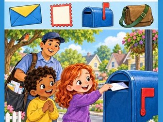 Mail Delivery Reading Comprehension and Writing Workbook for Grades 1-2