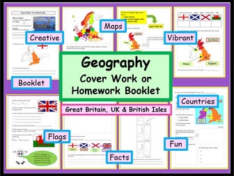 Geography Cover Work or Homework Booklet