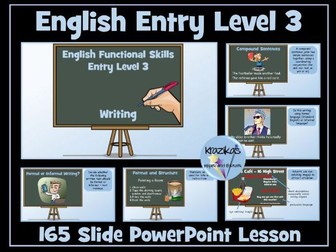Functional Skills English - Entry Level 3 - Writing Composition