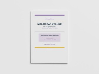 Molar Gas Volume Calculations - AQA GCSE Chemistry Practice Book