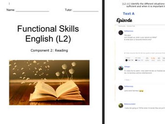 Level 2 - Reading Functional Skills