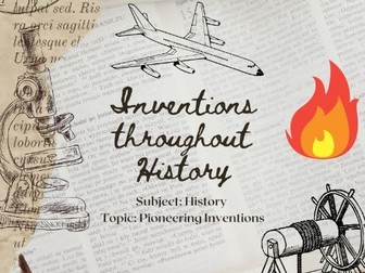 Inventions Throughout History Project