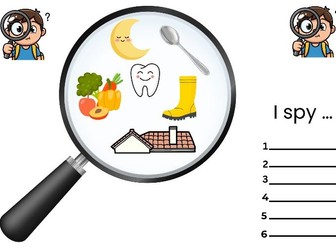 Long and Short ‘oo’ Phonics Worksheets – I Spy Activity