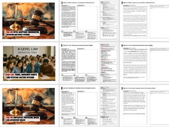 FREE! AQA Law: Contract Law Revision Booklet