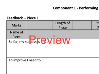 Eduqas A-Level Music Performing Feedback