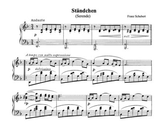Serenade Piano Music Sheet
