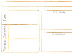 Transactional Writing - Planner