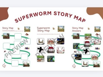 Superworm Story Map Cut & Paste