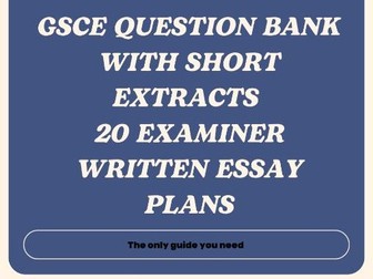 GCSE Macbeth 20 Examiner Written Essay Plans