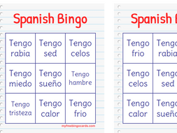 Spanish Bingo With Emojis Using Tengo - 