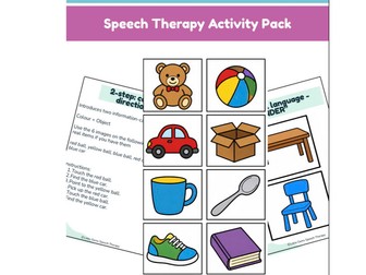 Following 1 & 2 Step Directions – Understanding of Language