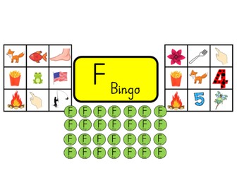 Bingo with initial sound F