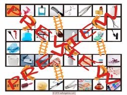 Health and Personal Hygiene Chutes and Ladders Board Game