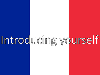 Introducing yourself and others - French