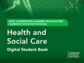 F096 Sexual Health Cambridge Advanced National Health and Social Care ENTIRE UNIT