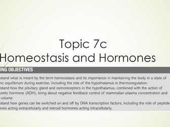 HORMONES  EDEXCEL IAL