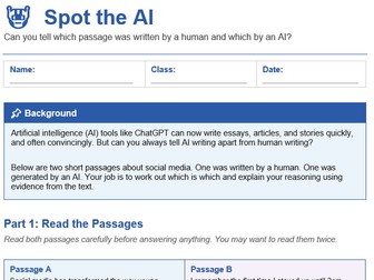 Spot the AI by How it Writes (Artificial Intelligence Language Reading Task)