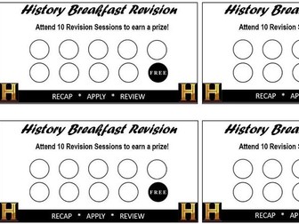 Revision Session Loyalty Card Template