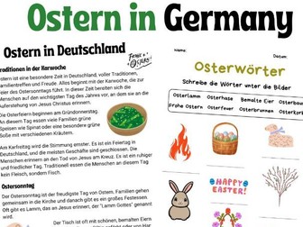 Ostern in Deutschland: Lesetext und Aktivitäten für den Deutschunterricht