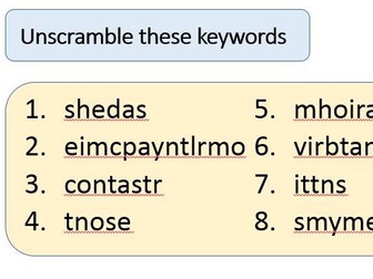15 Quick and Easy Art Based Starters