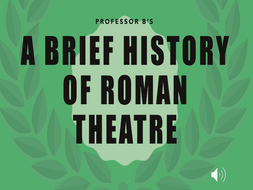 A Brief History of Roman Theatre Power Point/Activity Sheets Bundle