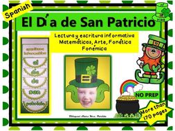 Dia de San Patricio lectura escritura Matematicas Craftivity St Patrick Partida