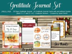 Gratitude Journal Set