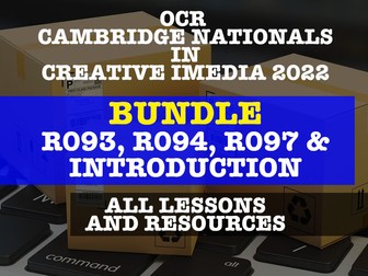 Creative iMedia Bundle 1 - R093, R094, R097 & Introduction -  ALL LESSONS & RESOURCES