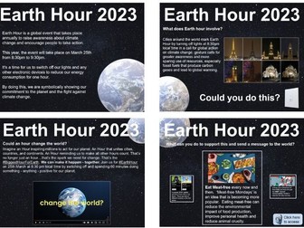 Assembly: Earth Hour 2023 for KS3 / KS4